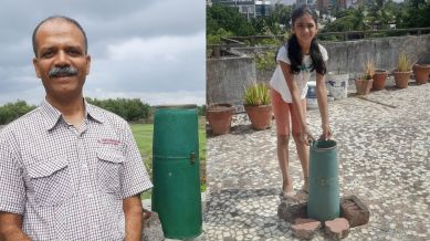 Forty-seven enthusiasts are part of the `Varun Mitra' network, including housewives, students, doctors, professors, engineers, and IT professionals, that collect the rainfall data. (Express Photo)