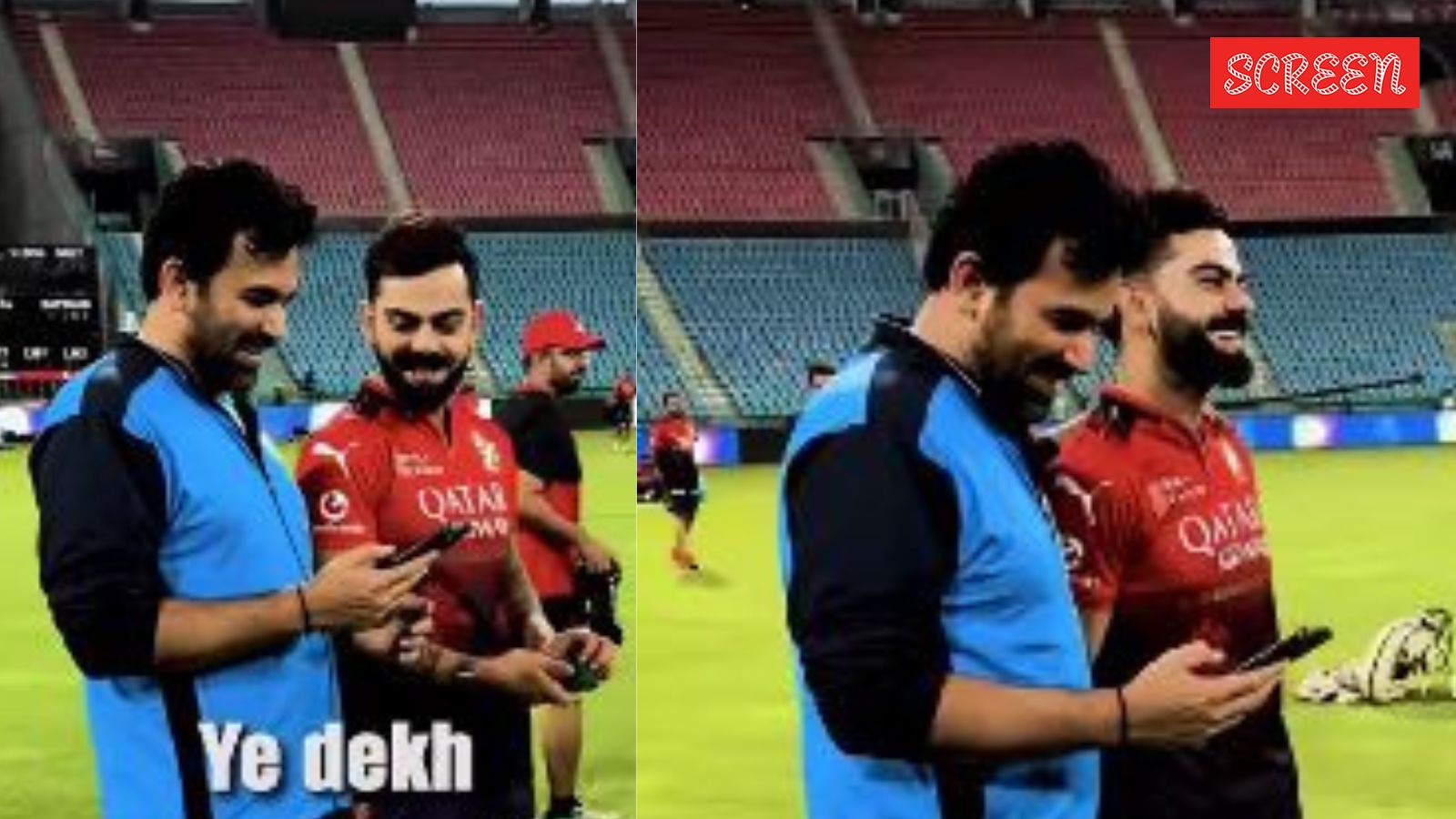 ‘Kispe gaya hai?’: Zaheer Khan shows newborn son Fatehsinh Khan’s picture to Virat Kohli, latter calls him ‘mix’ of Zaheer, Sagarika Ghatge. Watch | Bollywood News ‘Kispe gaya hai?’: Zaheer Khan shows newborn son Fatehsinh Khan’s picture to Virat Kohli, latter calls him ‘mix’ of Zaheer, Sagarika Ghatge. Watch | Bollywood News