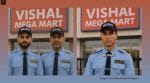AI-generated memes of Virat Kohli and Cristiano Ronaldo wearing security guard uniforms outside a Vishal Mega Mart