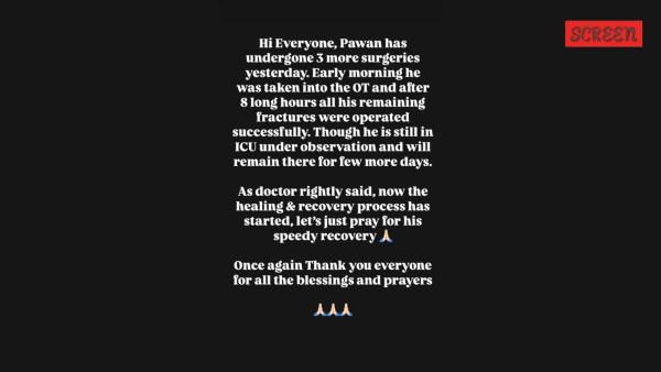 Pawandeep Rajan still in ICU