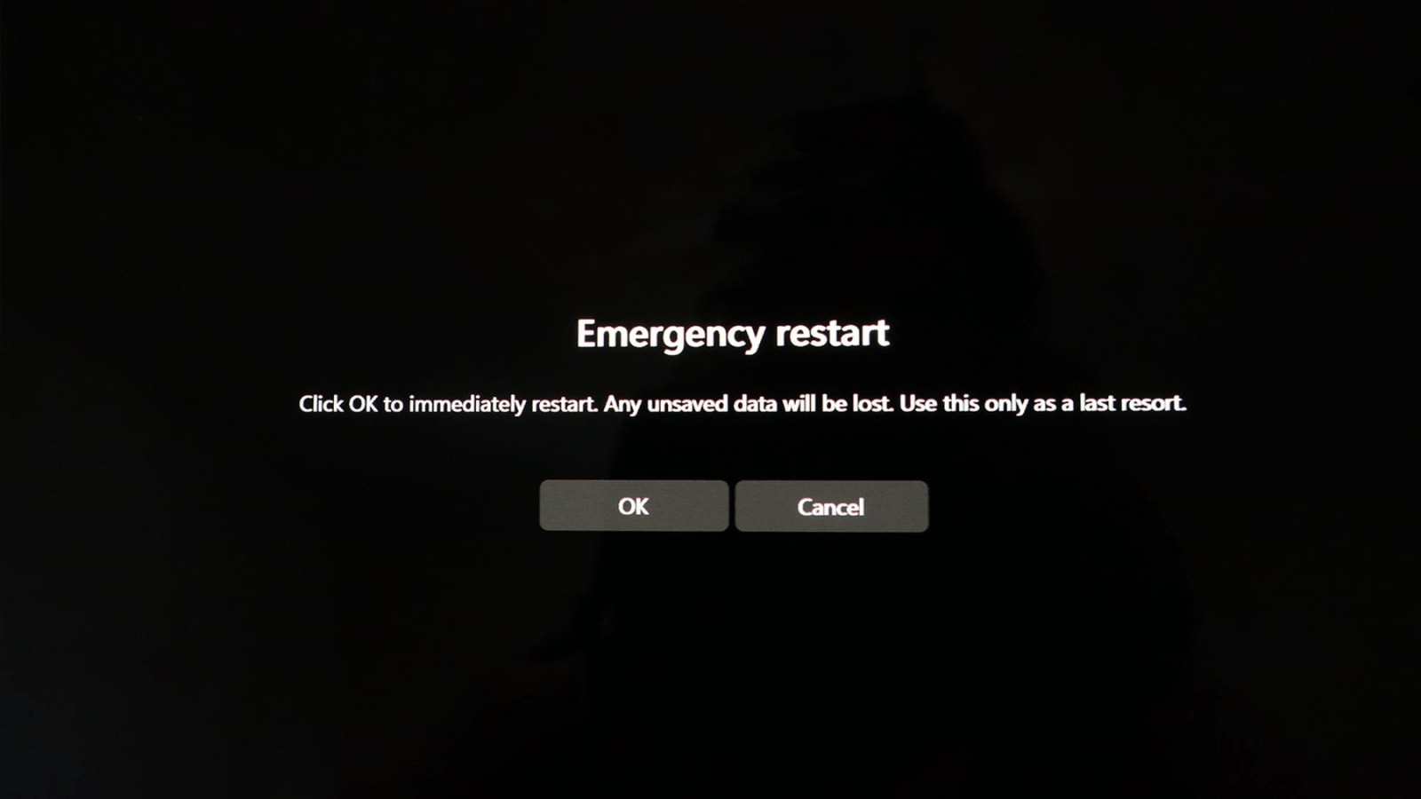 There are several ways to restart a Wndows PC.