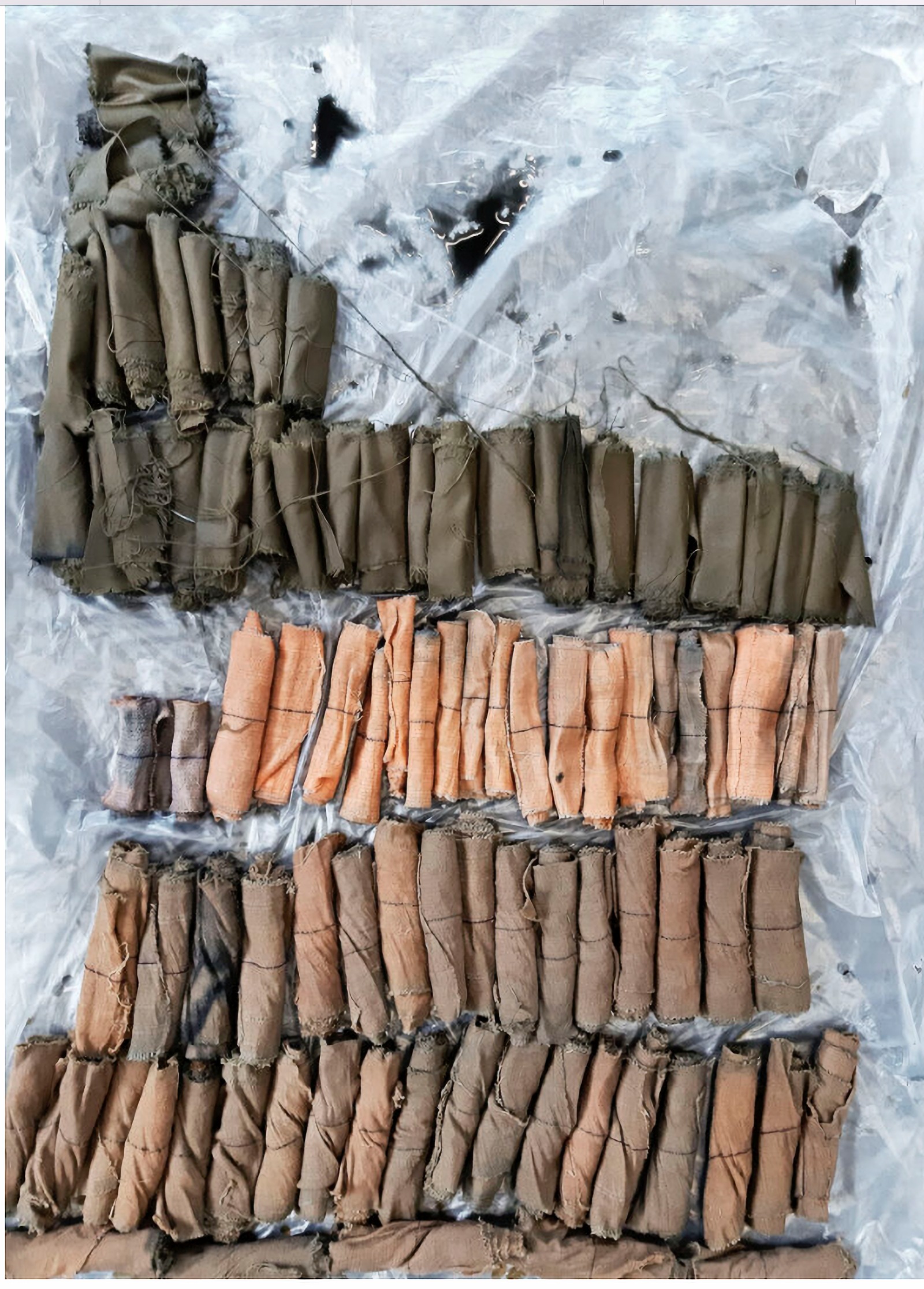 Works from the series Bandages-Bullets by Baptist Coelho. Courtesy the artist himself