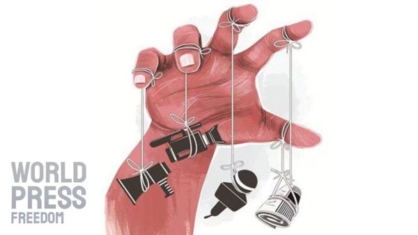 World Press Freedom Index 2025: (Illustration: Suvajit Dey)