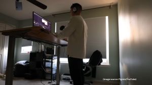 By the third day, Ball reported increasing soreness in his legs and feet, and his posture had started to deteriorate (Image source: Pigmie/YouTube)