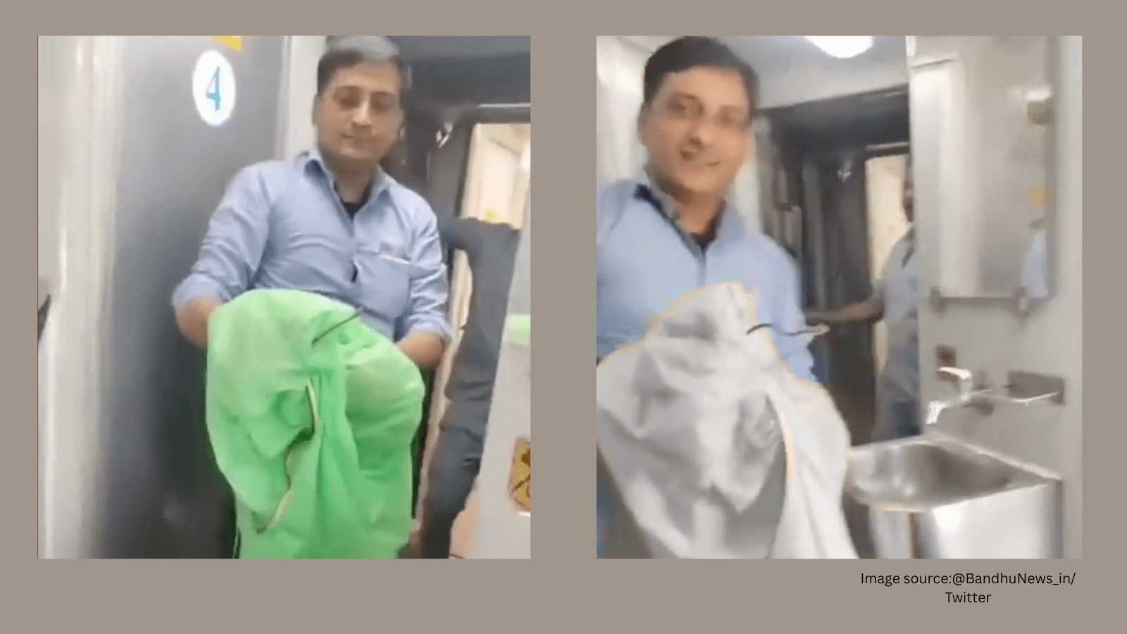 A video of a snake spotted on the train goes viral, leaving the passengers in a frenzy