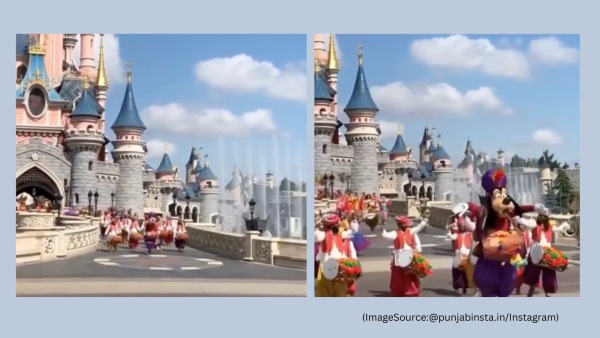 Goofy performs bhangra at Disneyland Paris. (Image Source: @punjabinsta.in/ Instagram)