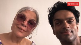 Zeenat Aman and son Zahaan Khan
