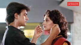 Aamir Khan and Madhuri Dixit in Indra Kumar's Dil