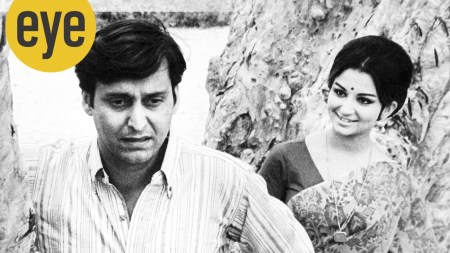 Soumitra Chatterjee and Sharmila Tagore in a still from Aranyer Din Ratri
