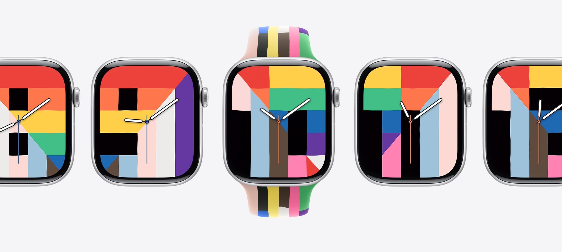 Apple Watch Pride Sports Band.