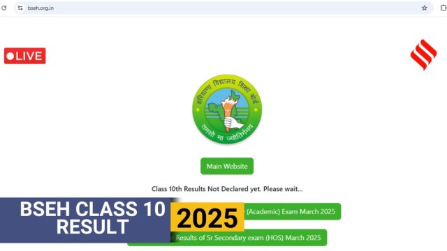 HBSE Haryana Board 10th Result 2025, bseh.org.in LIVE Updates: When is BSEH Class 10 result date?