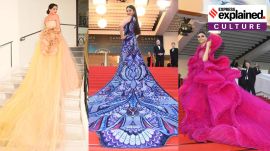 Bollywood actresses Sonam Kapoor, Aishwarya Rai Bachchan and Deepika Padukone have all wornlong trail dresses at Cannes.