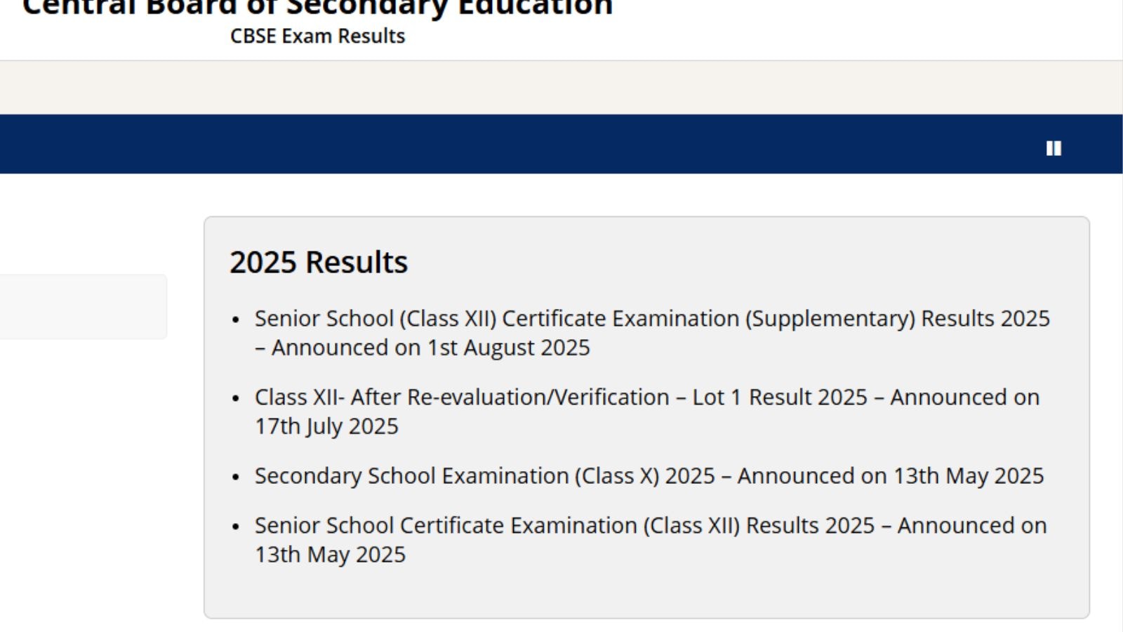 CBSE Class 12th Compartment Result Out 2025: Girls ahead than boys; check scores at cbseresults.nic.in