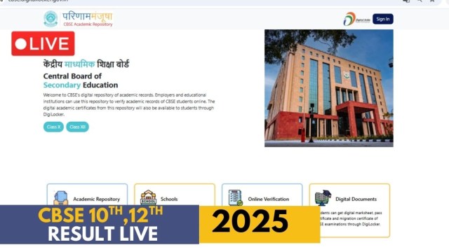 CBSE Class 10th 12th Result 2025, Cbseresults.nic.in LIVE: Result at Digilocker to post-result process, check latest updates here