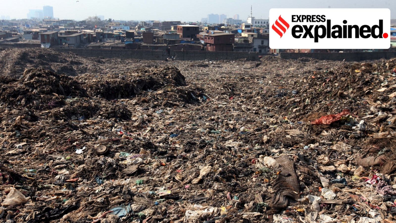 Residences located right next to the Deonar dumping ground, 2016. (Express Photo by Vasant Prabhu)