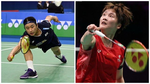  Yufei brought An Seyoung's 27-match winning streak to a close. (BAI / BadmintonAsia)