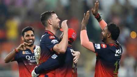 Hazlewood lauded the quietly brilliant RCB bowling pack and how efficiently they have operated. (BCCI)
