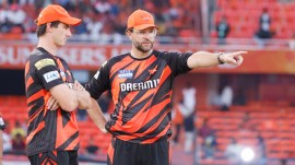 SRH coach Vettori said the conditions at Hyderabad have been more bowler-friendly this time. (BCCI)