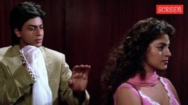 Shah Rukh Khan and Juhi Chawla in Yash Chopra's Darr