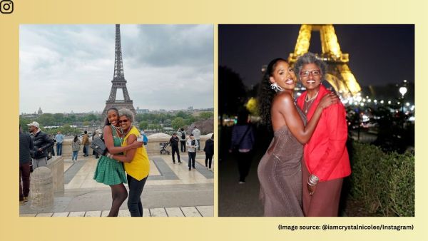 Nicole shared the heartwarming reaction of her mother when she first saw the iconic Eiffel Tower (Image source: @iamcrystalnicolee/Instagram)