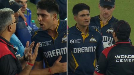 Shubman Gill lost his calm twice during the GT vs SRH IPL 2025 match in Ahmedabad. (JioHotstar screengrabs)