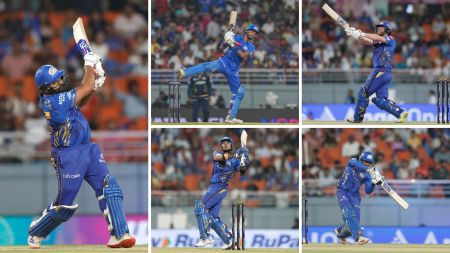 GT vs MI, IPL 2025: Mumbai Indians set a unique six-hitting record in the Eliminator match. (BCCI)
