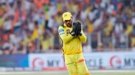 MS Dhoni had the final say in the match, taking the catch to end the GT innings. (Sportzpics)