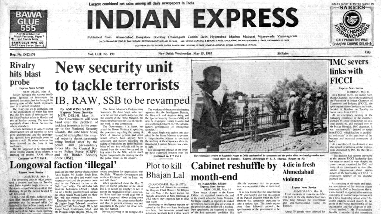 May 15, 1985, Forty Years Ago: Plot To Kill PM