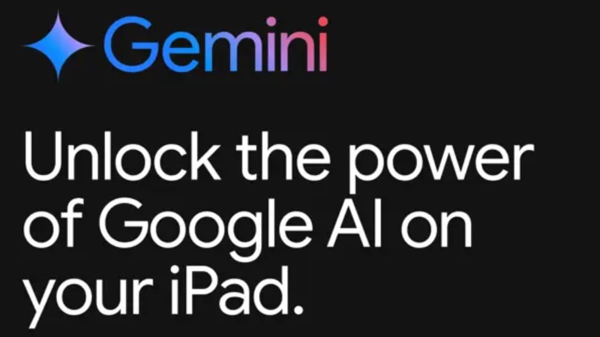 Gemini app for iPad.