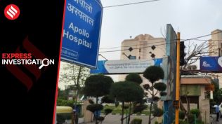 SC has asked hospital to submit bed strength, OPD records. (Express photo by Abhinav Saha)