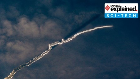 ISRO 101st launch failure: PSLV-C61 rocket carrying Earth Observation Satellite (EOS-09) lifts off from the first launch pad, in Sriharikota, Sunday, May 18, 2025. After a precise liftoff, Chairman V Narayanan said that the mission could not be accomplished as planned.