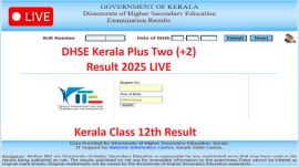 Kerala Class 12th Results 2025 LIVE