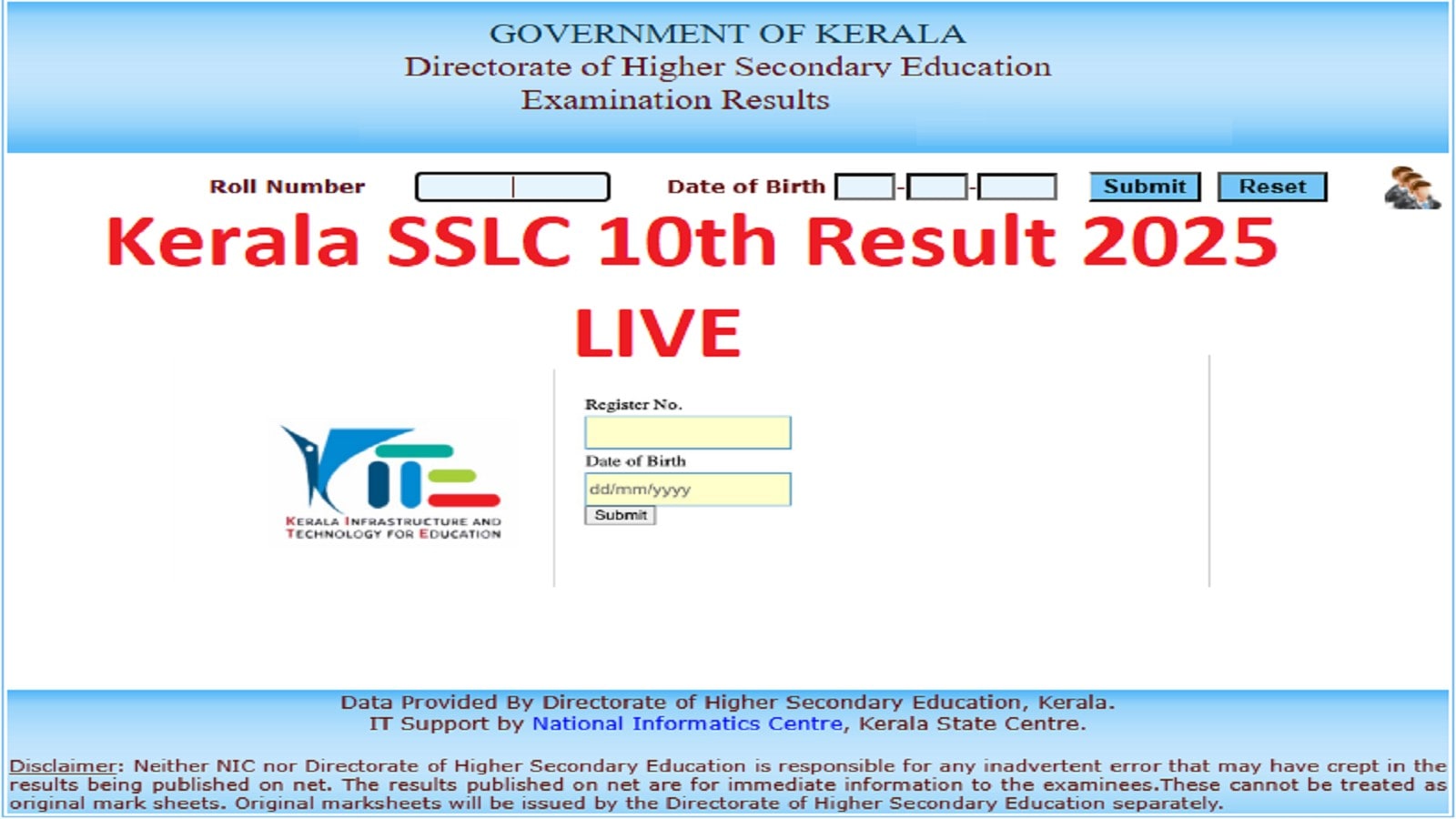 Kerala SSLC 10th Result 2025, Keralaresults.nic.in LIVE: 99.5% pass, check which districts performed best
