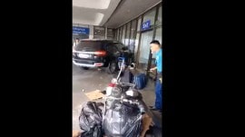 Manila airport car crash