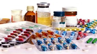 An array of medicines representational