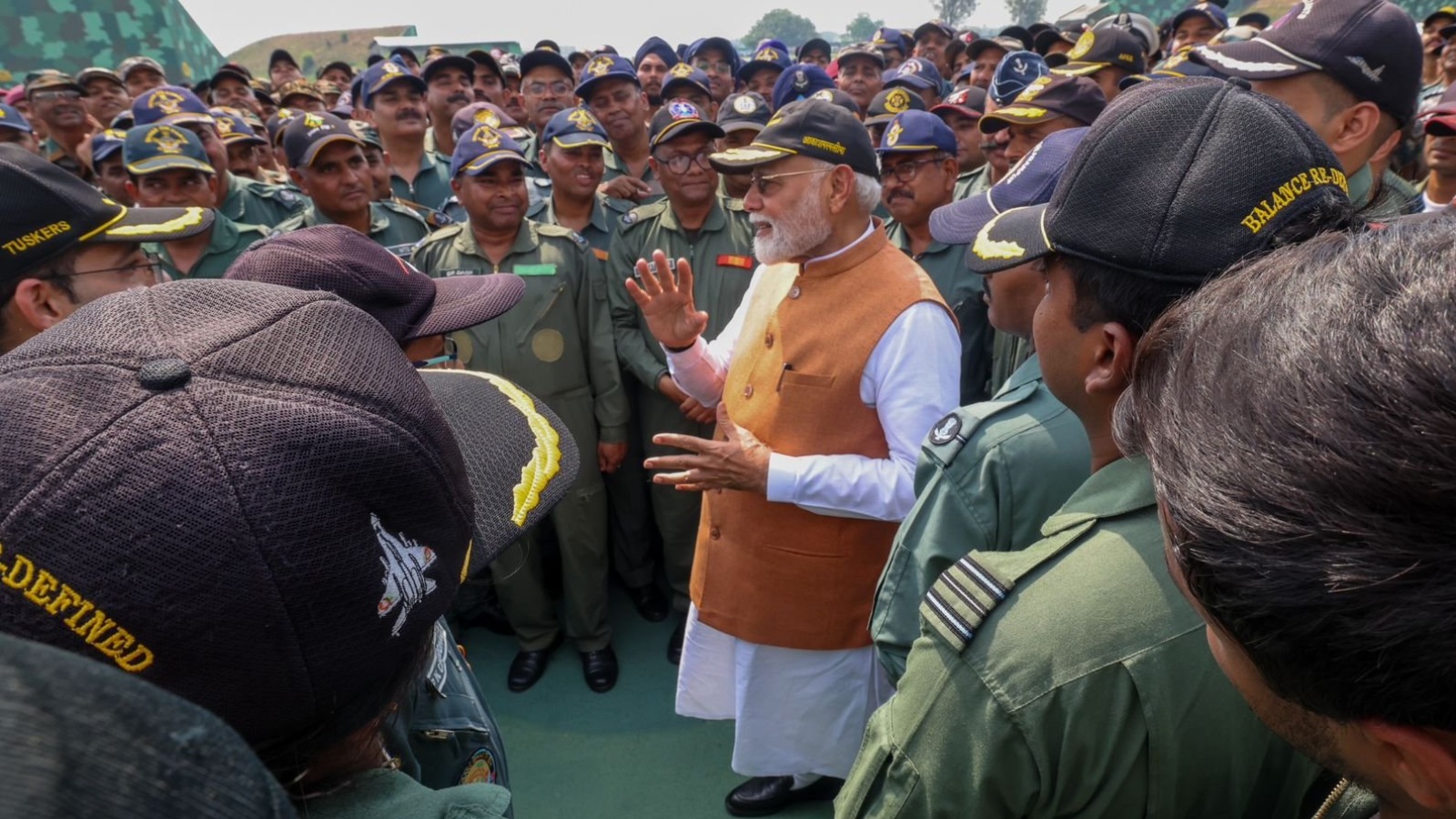 India Pakistan PM Modi visits Adampur Air Base in Punjab, a day after his address to the nation