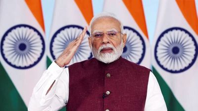 Prime Minister Narendra Modi addresses the nation on Operation Sindoor, in New Delhi on Monday. (ANI Photo)