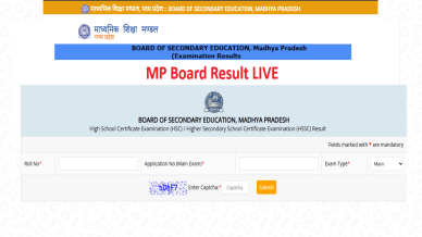 MP Board Class 10th 12th Result 2025 at mpbse.mponline.gov.in