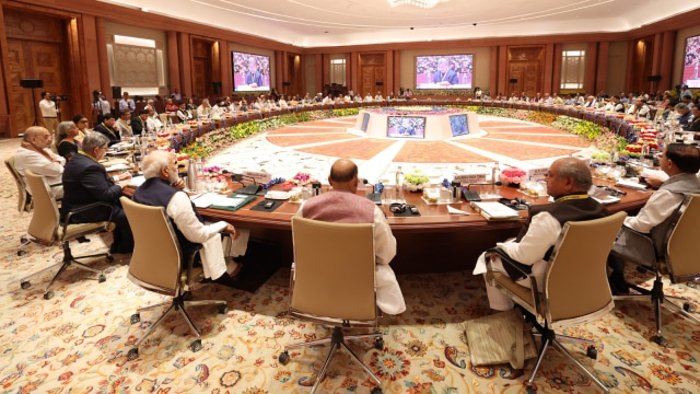 Visuals from 8th NITI Aayog Governing Council meeting (Photo - PIB)