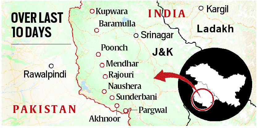 Pakistan Violating Ceasefire All Along Line of Control, Standoff in New Locations