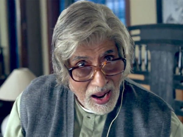 Amitabh Bachchan as Bhasker Bannerjee in Piku.