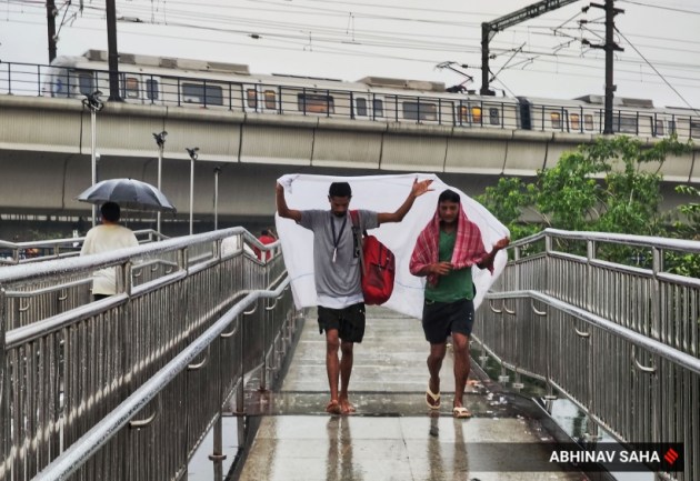 delhi rain, waterlogging, indian express