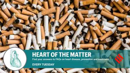 It doesn’t matter whether you smoke one or ten cigarettes, each cigarette is a risk factor. Smoking is not dose-specific.