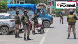 Security in Srinagar ceasefire, srinagar