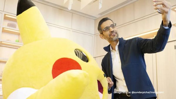 Musk responded to the screenshot shared by Yuchen Jin, co-founder of Hyperbolics (Image source: @sundarpichai/Instagram)