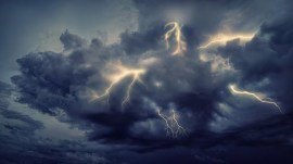 is it dangerous to shower during a storm