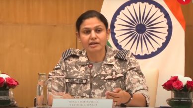 Wing Commander Vyomika Singh is a certified parajumper, mountaineer, sea sailor and scuba diver, she scaled the 21,631-ft-high Mt Manirang in Himachal Pradesh after a gruelling 20-day expedition in 2022. (Screenshot)