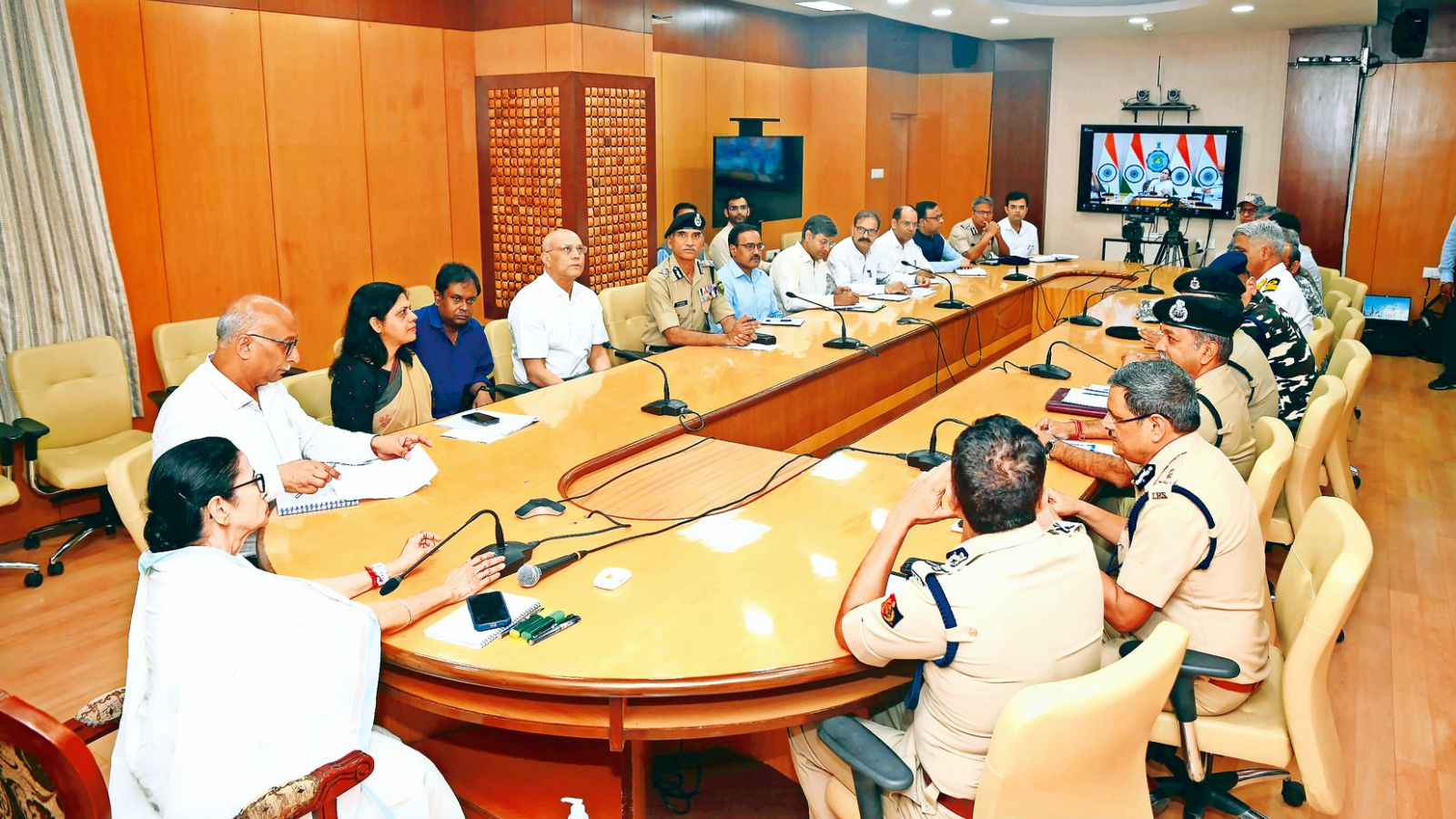 Mamata reviews security situation, says we are together in war on terror
