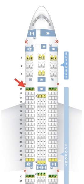 11-A was the seat where the sole survivour of the Air India crash was seated