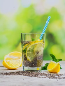 Start your day right with this chia-lemon detox drink